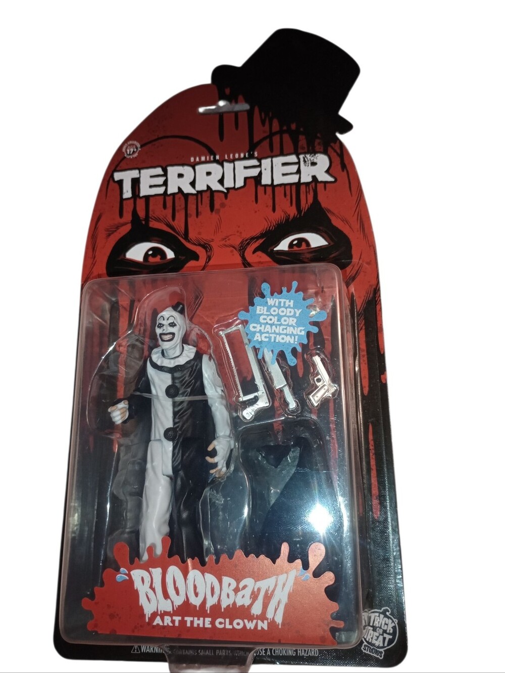 Trick Or Treat Studios Terrifier Bloodbath Art the Clown Action Figure, NWT